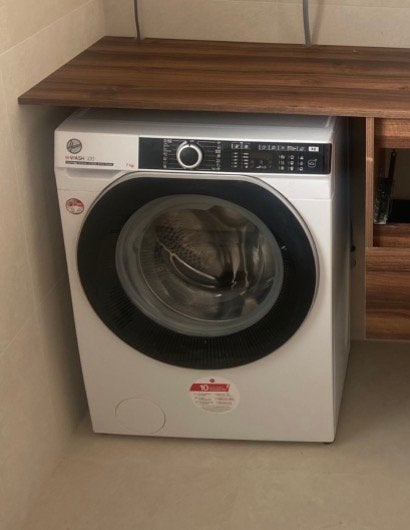 Hoover H-WASH 500 wasmachine | Goed werkend, 1200 tot 1600 toeren, 8 tot 10 kg, Zo goed als nieuw, Voorlader