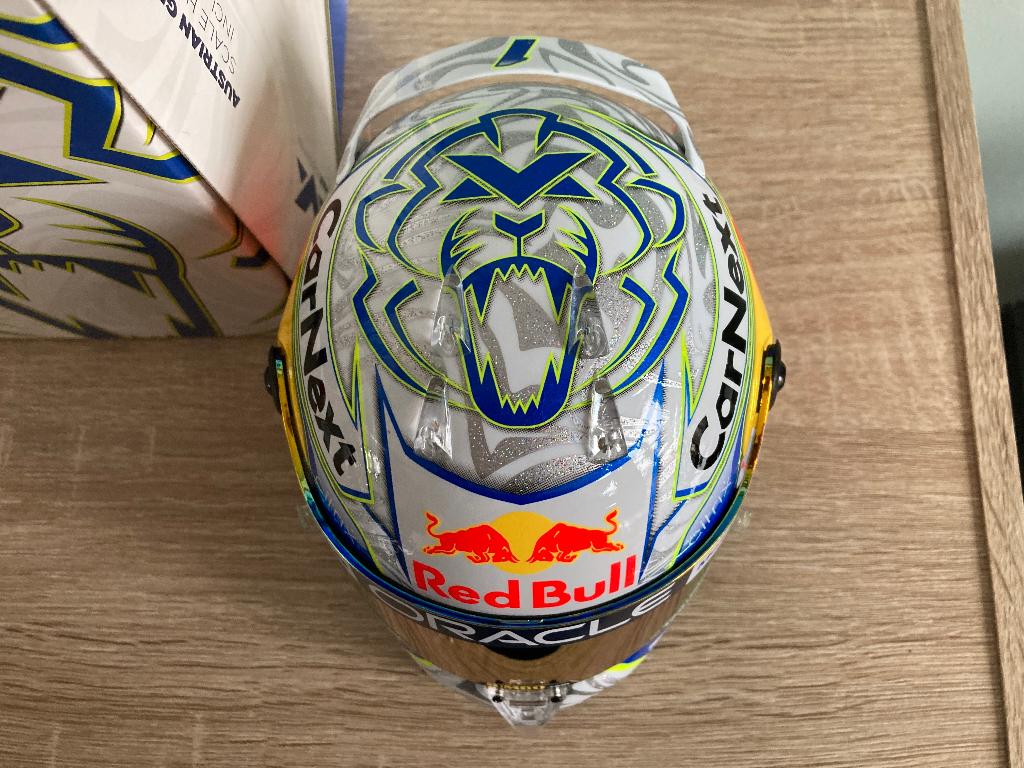 ✅ Max Verstappen 1:2 helm Oostenrijk GP 2022 Red Bull Racing, Ophalen of Verzenden, Nieuw, Formule 1