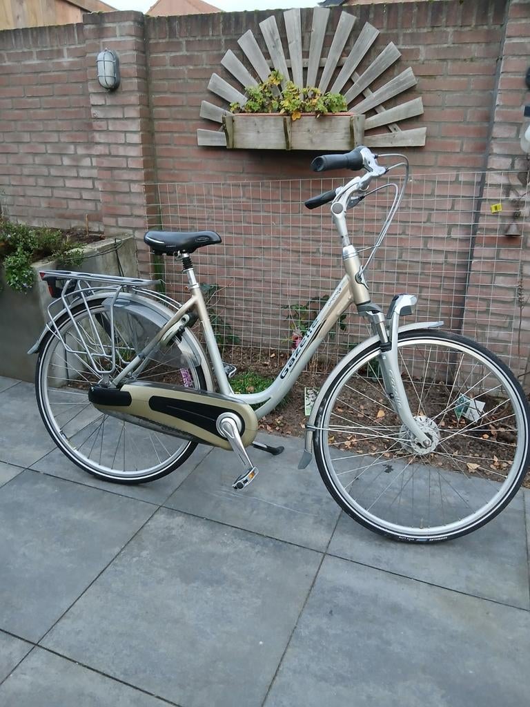Mooie Gazelle Orange Xtra nexus 7 en laagframe 49cm, Fietsen en Brommers, Fietsen | Dames | Damesfietsen, Ophalen, Gebruikt, 47 tot 50 cm