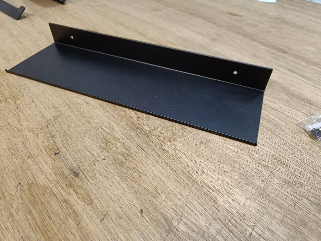 Wandrek Zwart - Wandplank - 60 cm - Stalen Wandrekje, Ophalen of Verzenden, Nieuw