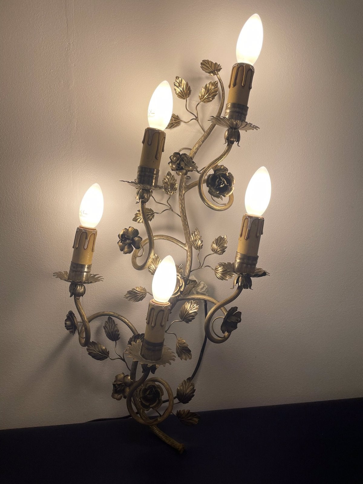 Zilverkleurige lamp uit 1950 / 1960. Designlamp / Vintage, Antiek en Kunst, Antiek | Lampen, Ophalen of Verzenden