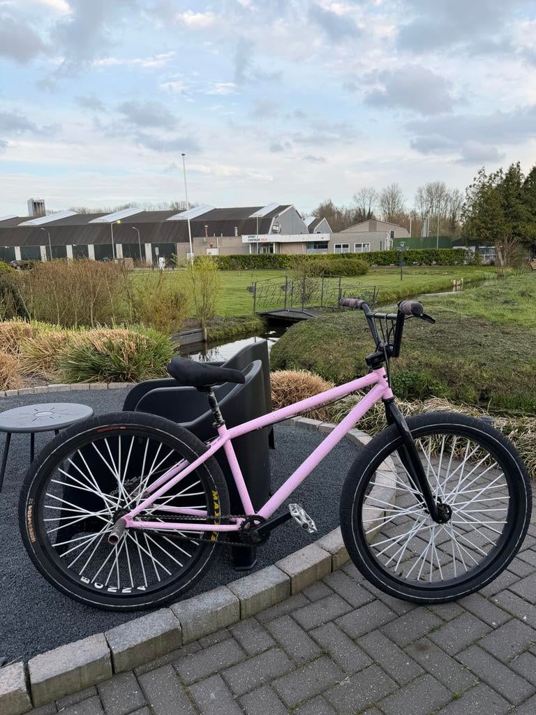 Roze Wheelie bike, 24 inch of meer, Gebruikt, Staal, Ophalen of Verzenden