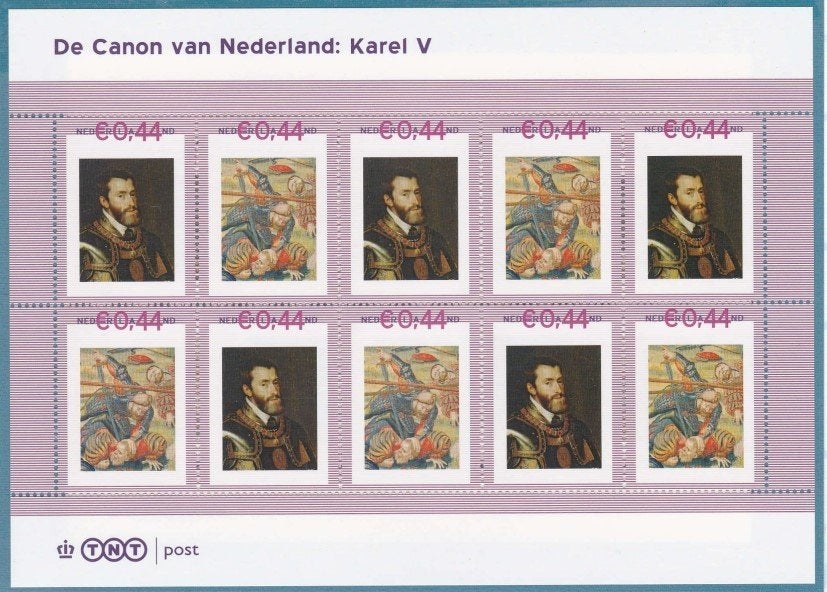 Canon van Nederland Vel Karel V, Postzegels en Munten, Postzegels | Nederland, Ophalen of Verzenden, Postfris