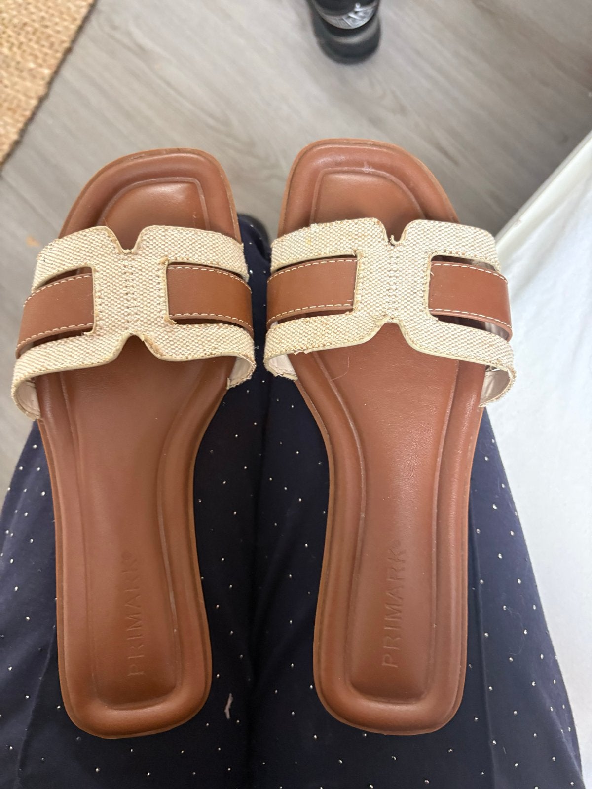 Primark sandalen maat 39, Ophalen of Verzenden, Zo goed als nieuw, Bruin, Sandalen of Muiltjes