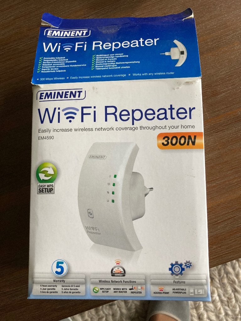 Eminent wifi repeather EM4590., Ophalen of Verzenden, Nieuw, Eminent  EM4590.