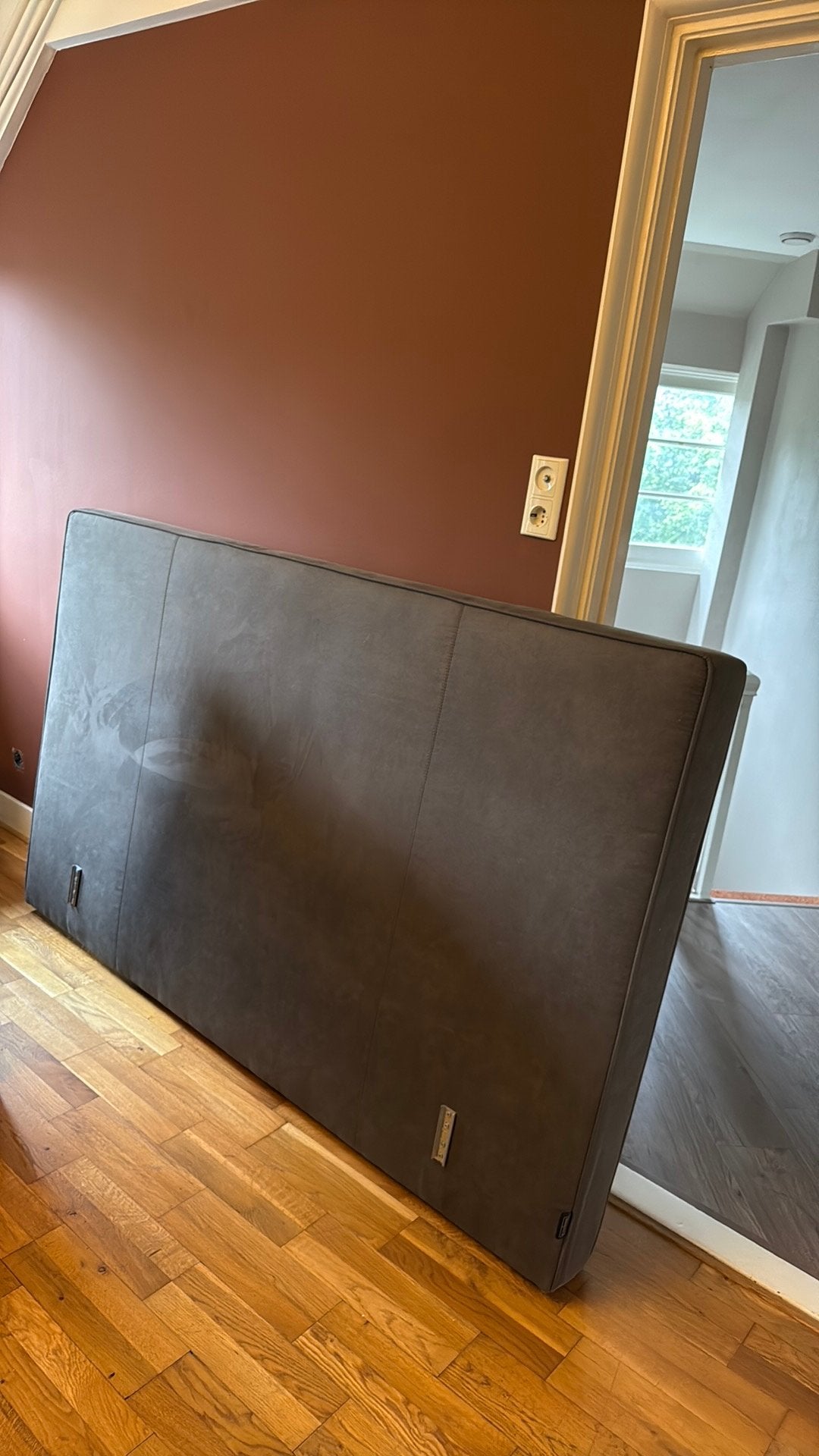 Caress boxspring hoofdbord, bed achterwand, Ophalen, Tweepersoons, Zo goed als nieuw, 180 cm