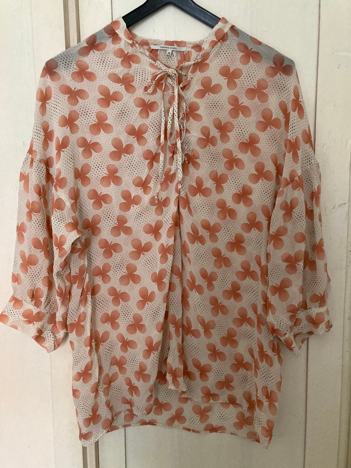 Fijne zijde blouse, Gerard Darel, mt 36, Kleding | Dames, Ophalen of Verzenden, Gedragen, Maat 36 (S)