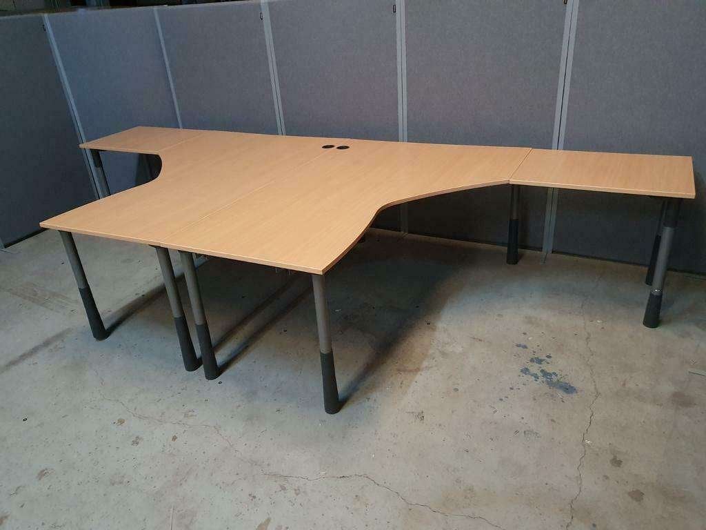 50x Kinnarps hoekbureau ( diverse maten ) hoogte instelbaar, Huis en Inrichting, Bureaus, Info@kinnarps.nl, Hoekbureau, In hoogte verstelbaar