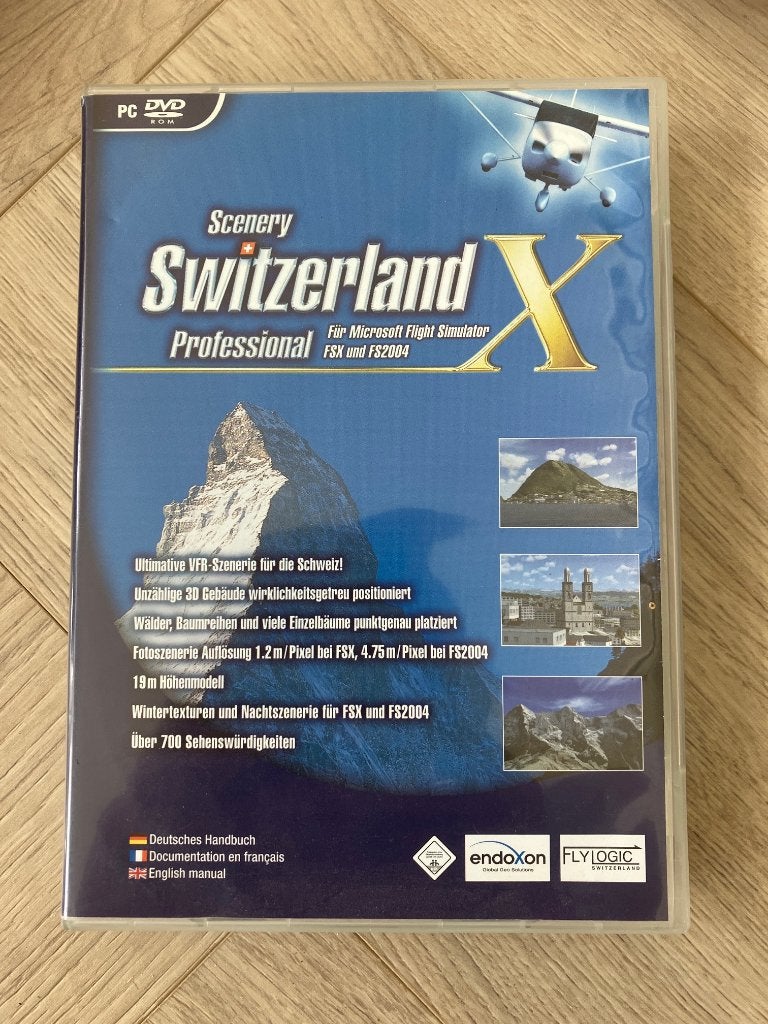 Flight Simulator Scenery Switzerland X, Spelcomputers en Games, Games | Pc, 1 speler, Ophalen of Verzenden, Zo goed als nieuw