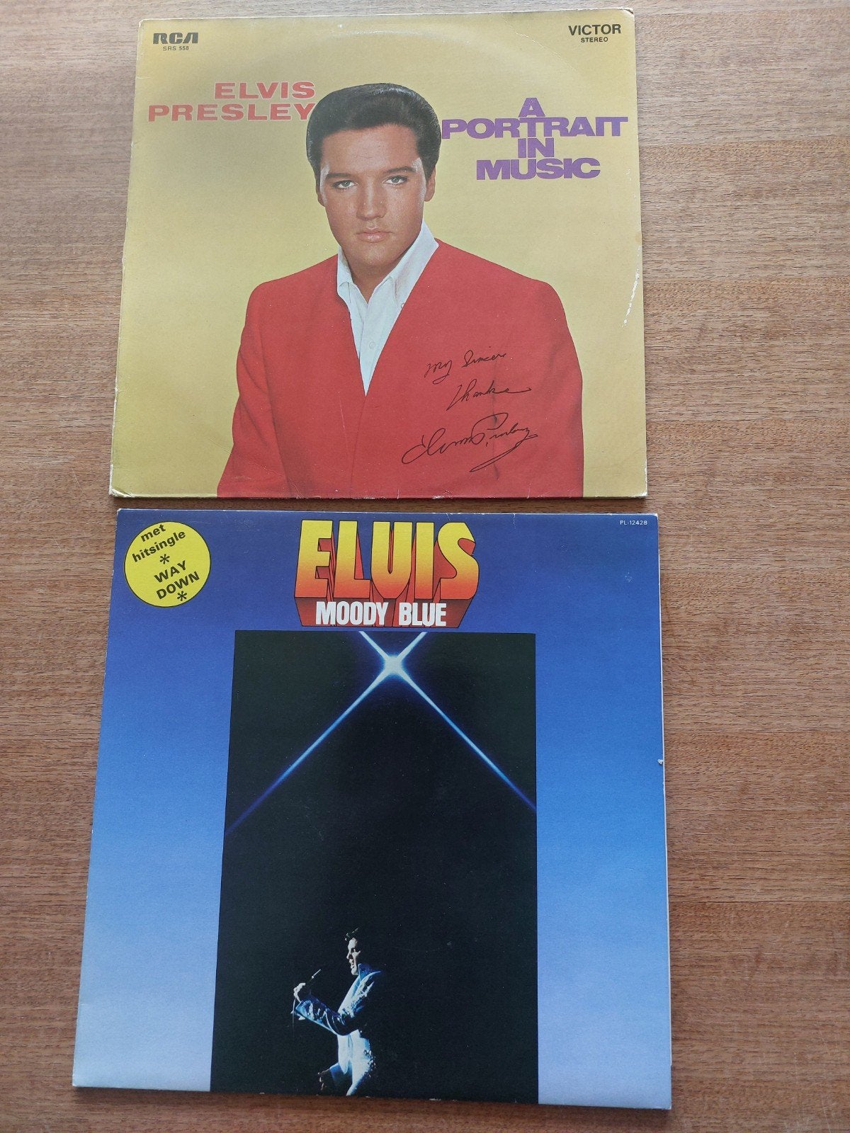 Elvis Presley LP's: Moody Blue & A Portrait in Music, Cd's en Dvd's, Vinyl | Pop, Gebruikt, 1970 - 1979, 12 inch, Ophalen of Verzenden