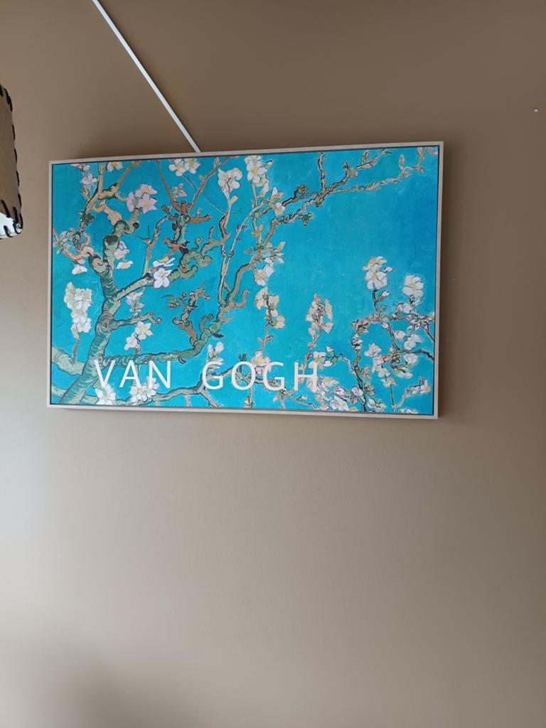 Amandelbloesem van Gogh in mooie lijst, een replica!, Ophalen