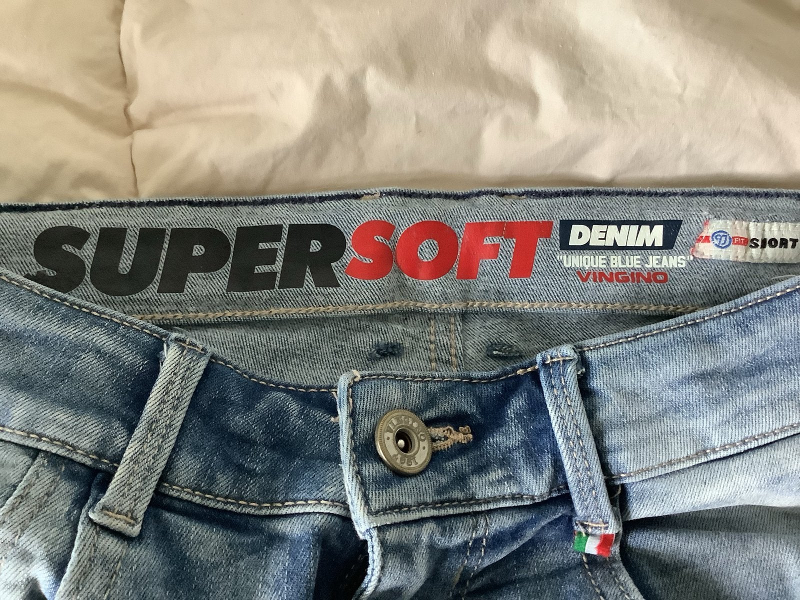 Vingino Super Soft Denim Short - Maat 14/164, Kinderen en Baby's, Kinderkleding | Maat 164, Ophalen of Verzenden, Zo goed als nieuw