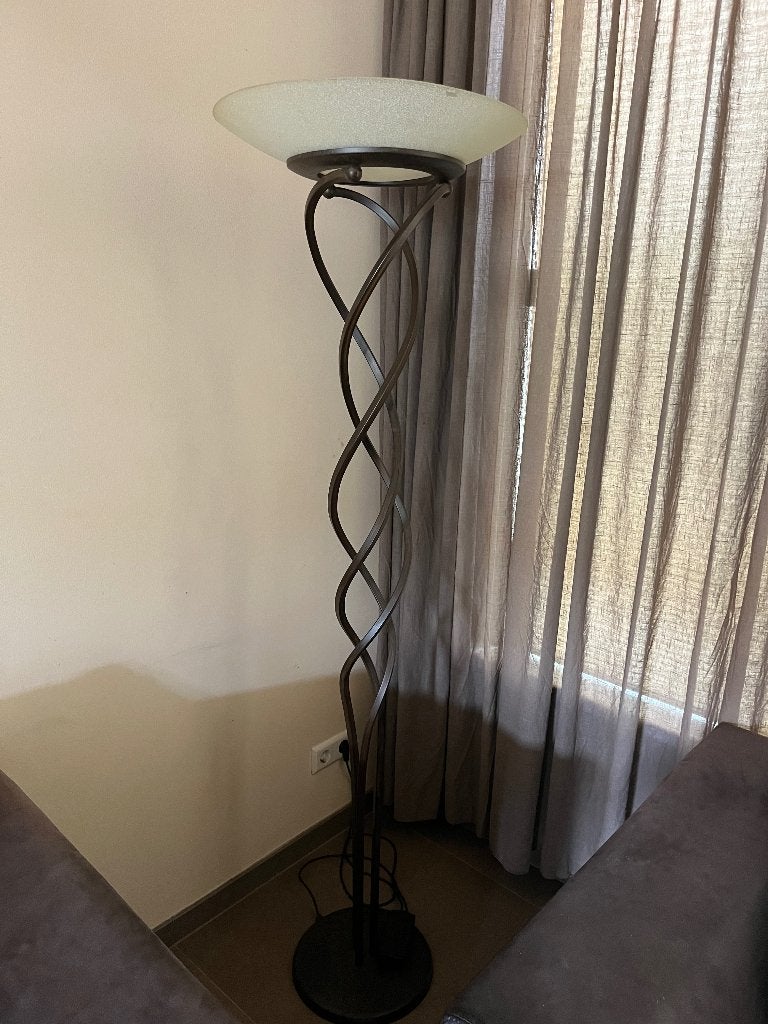 Vloerlamp, Gebruikt, Glas, 150 tot 200 cm, Antiek