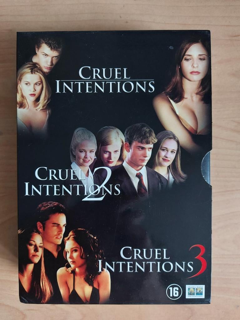Cruel Intentions deel 1,2,3 BOX, Alle leeftijden, Boxset, Ophalen of Verzenden, Zo goed als nieuw