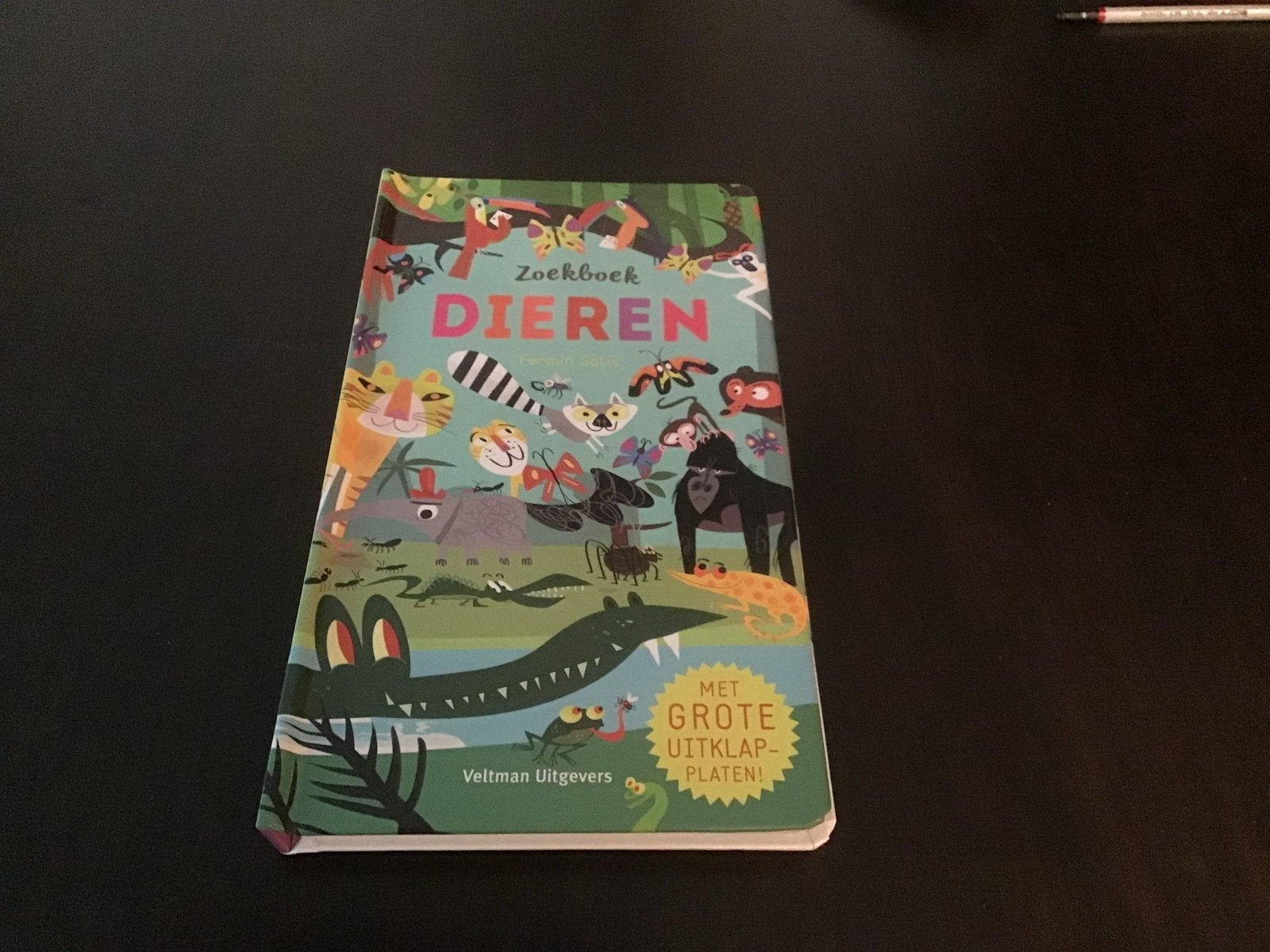 Zoekboek Dieren met Grote Uitklapplaten opbr giro 555, Ophalen of Verzenden, Zo goed als nieuw, Uitklap-, Voel- of Ontdekboek