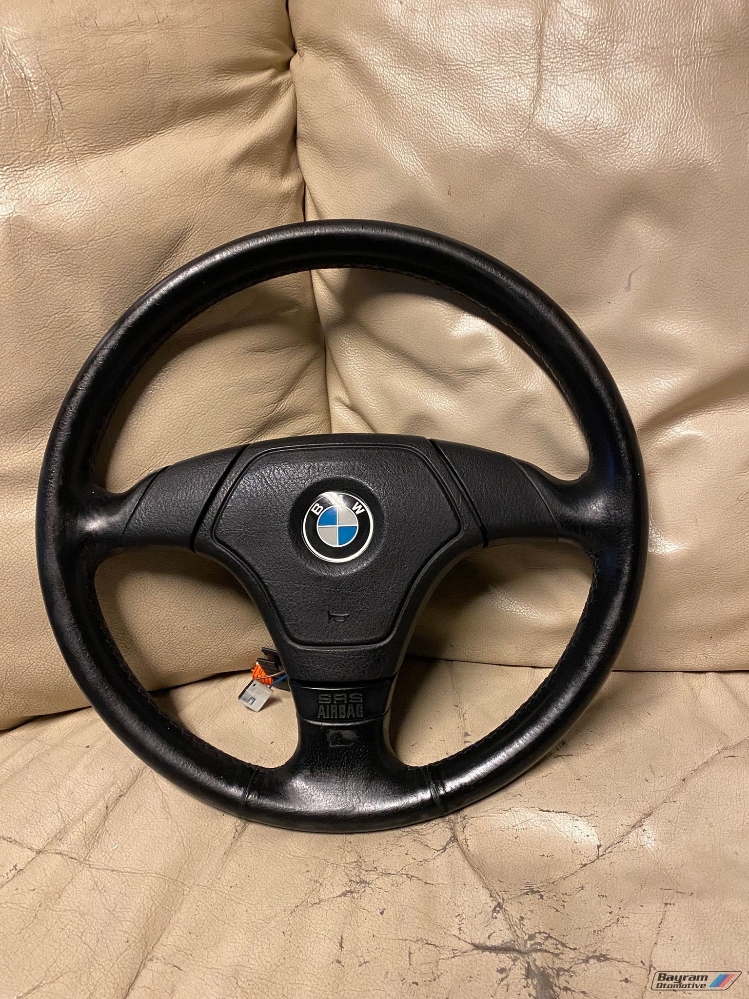Bmw E36 zwart lederen sportstuur stuur Z3 3-serie M3 coupe, Auto-onderdelen, Gebruikt, -, -, Ophalen of Verzenden