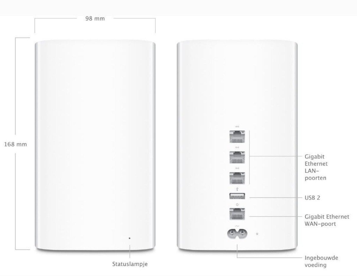 Apple AirPort Extreme - Snelle en Betrouwbare Router, Computers en Software, Routers en Modems, Ophalen of Verzenden, Gebruikt