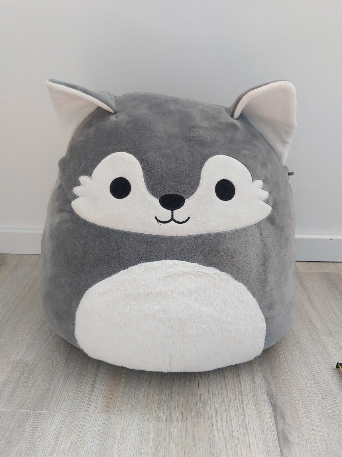 Knuffel squishmallows XL groot Ryan de husky hond L2018, Ophalen of Verzenden, Zo goed als nieuw, Kleed of Kussen