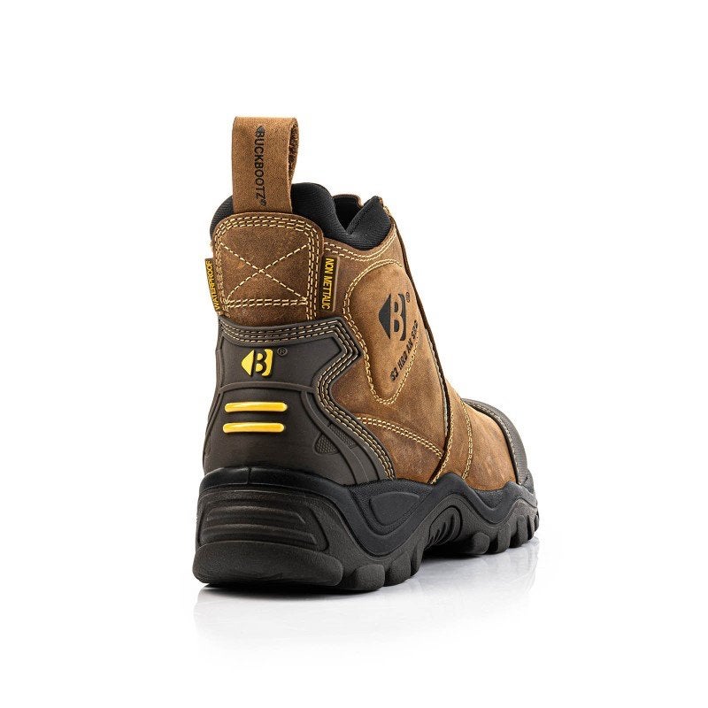 BuckBootz BSH014BR S3 Waterdichte Instap Werkschoenen Bruin, Werkschoenendeal, Buckbootz, Nieuw, Ophalen of Verzenden