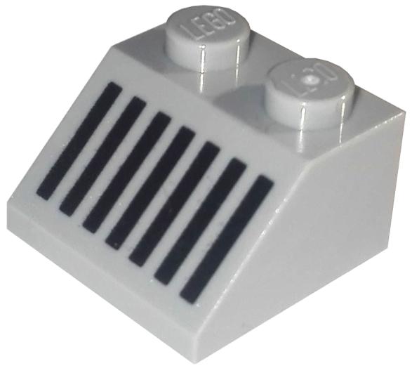 Lego Space Stenen 3x 2x2 Slope with Black Grille with 7 Vert, Lego, Nieuw, Ophalen of Verzenden, Space