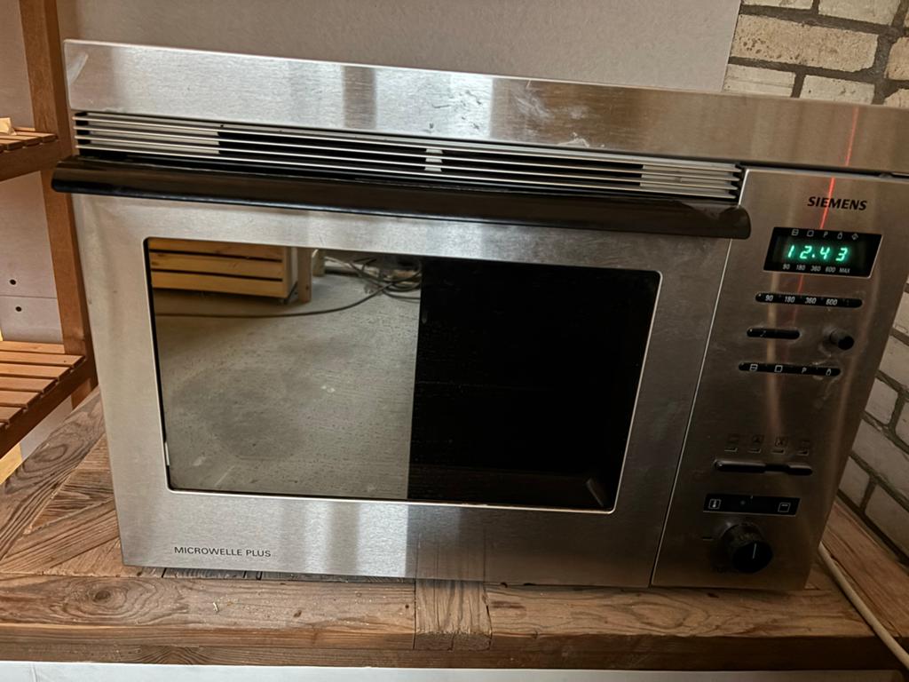 Siemens Combimagnetron / Oven - RVS, Combimagnetron, Gebruikt, 60 cm of meer, Grill