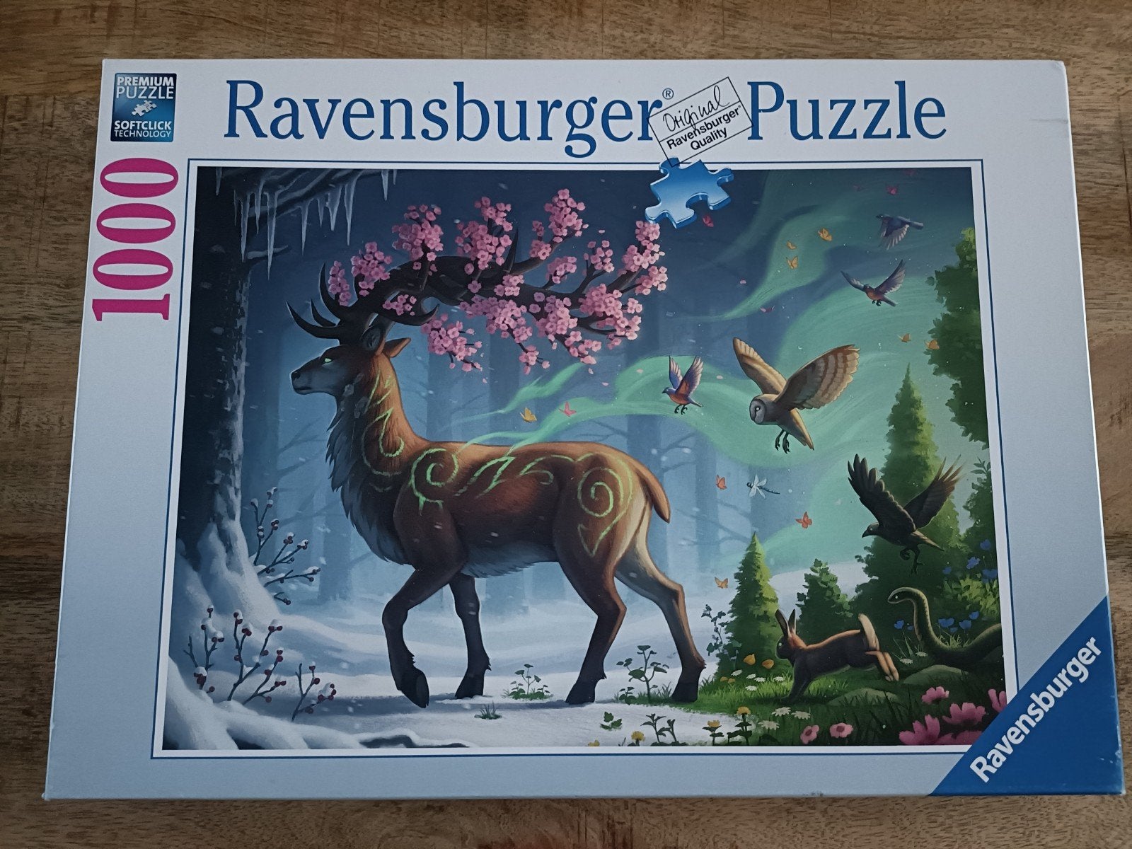 Ravensburger Legpuzzel 1000 stukjes - Magisch Hert, Hobby en Vrije tijd, Denksport en Puzzels, Ophalen of Verzenden, 500 t/m 1500 stukjes