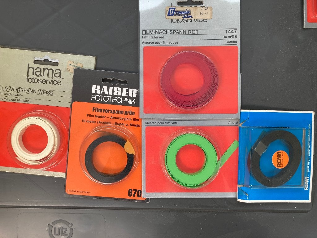 Super 8mm, verschillende kleuren aan- en afloopfilm, Ophalen of Verzenden, 1960 tot 1980