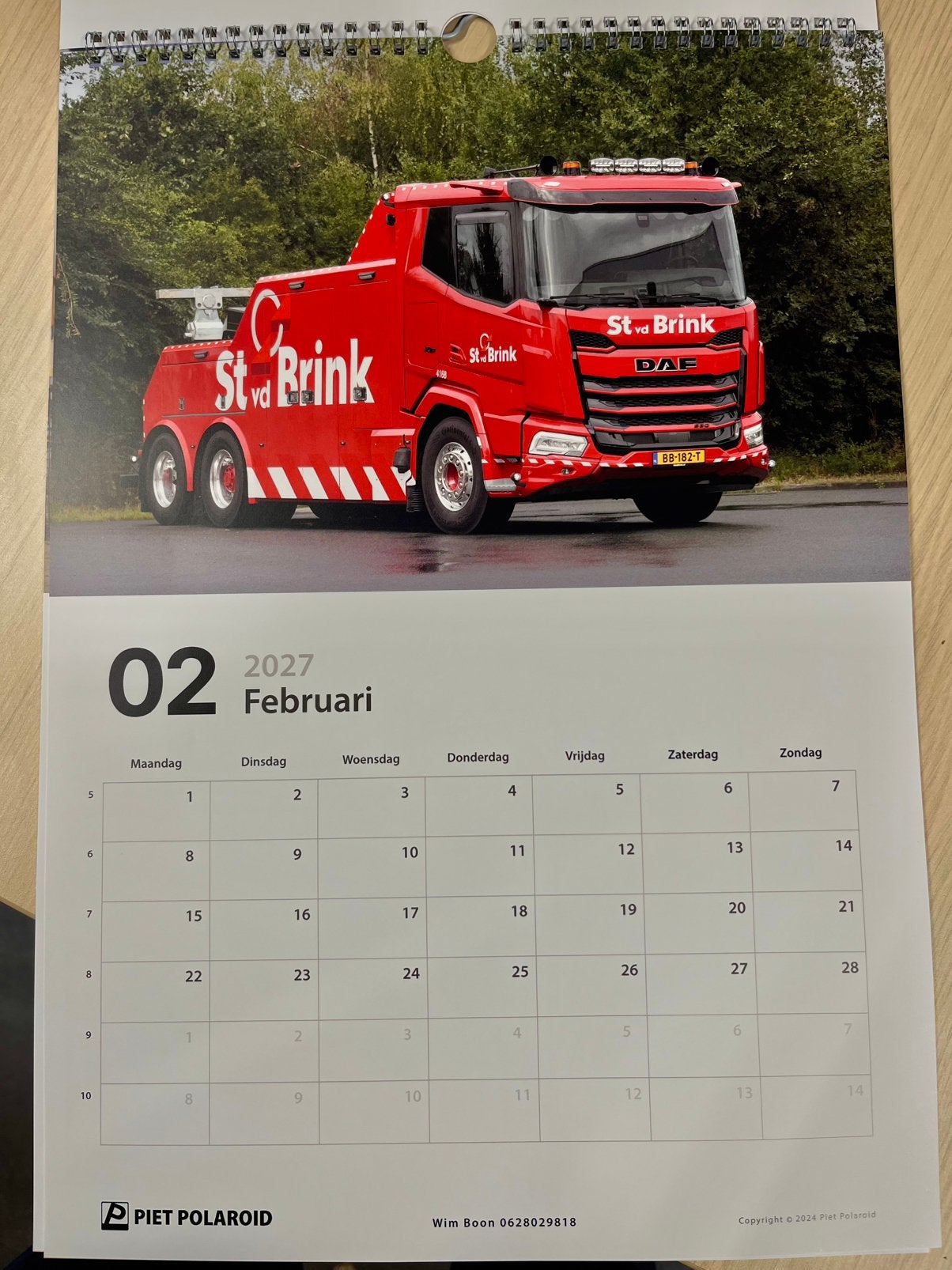 Zware bergingsvoertuigen kalender 2027, Ophalen of Verzenden, Nieuw, Vrachtwagen
