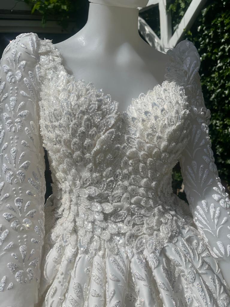 Prachtige Bruidsjurk, Kleding | Dames, Ophalen of Verzenden, Nieuw, Wit, Trouwjurk