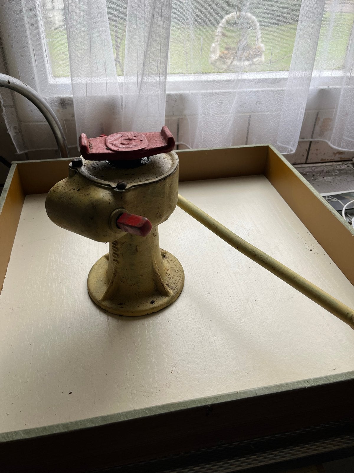 Mechanische schroefkrik met draaislinger - 4000kg, Ophalen of Verzenden, Gebruikt, Mechanisch, Schaarkrik