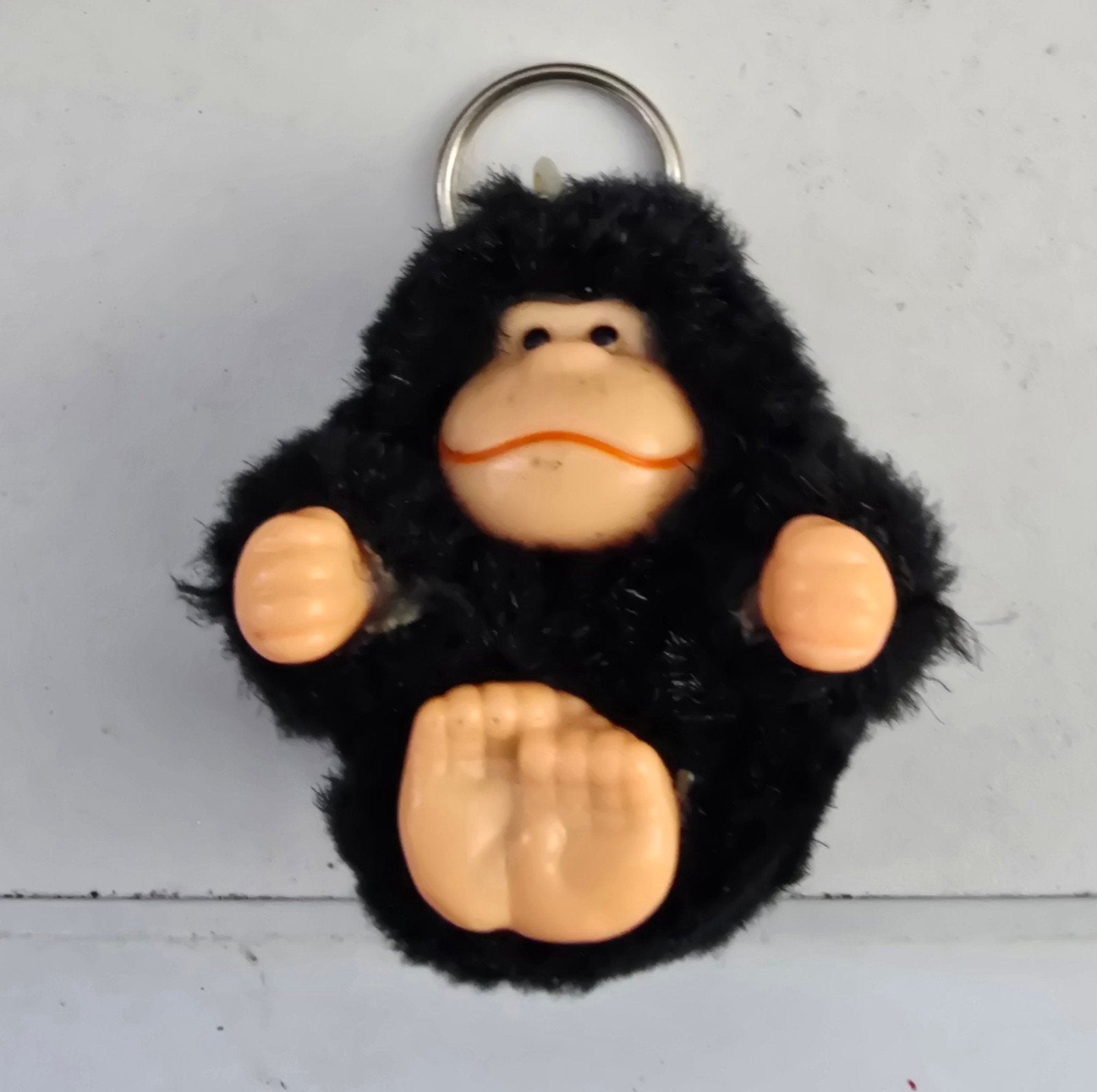 Sleutelhanger Aapje Zwart Pluche, Ophalen of Verzenden, Gebruikt, Dier of Natuur