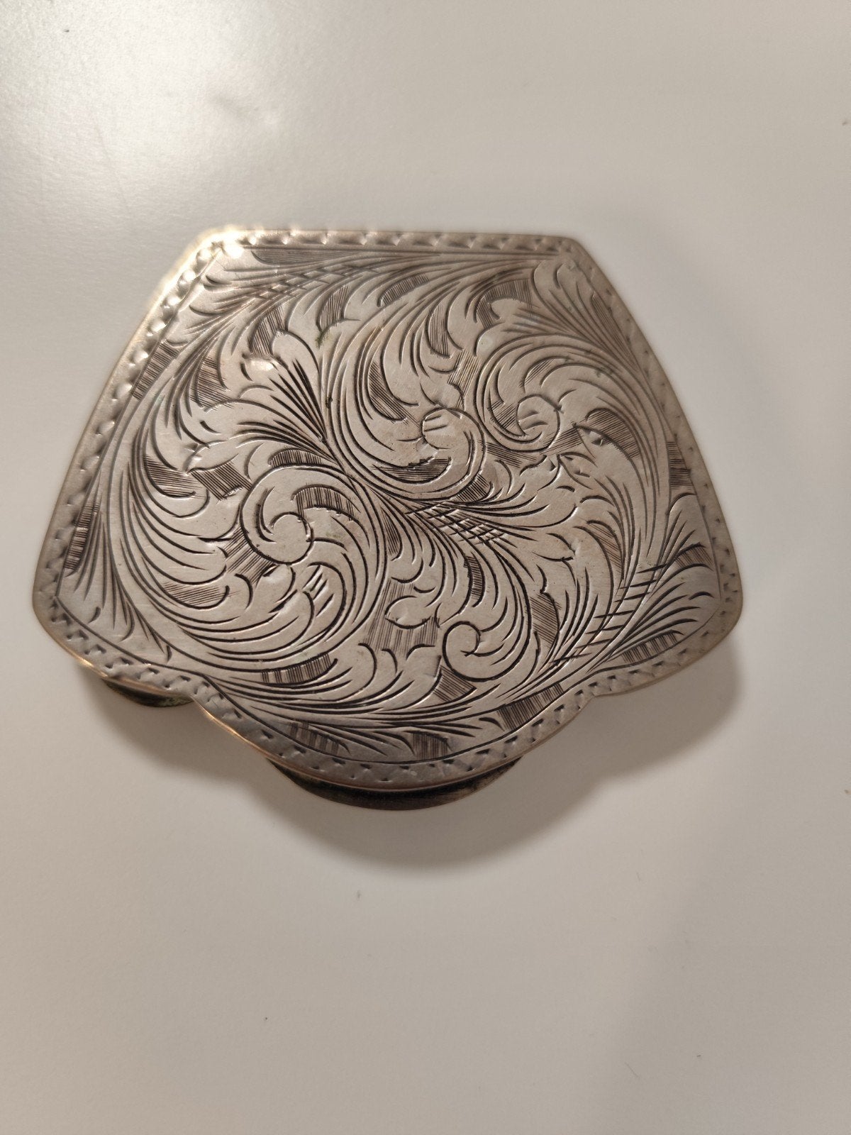 Zilveren (800) poederdoos, Antiek en Kunst, Antiek | Goud en Zilver, Verzenden