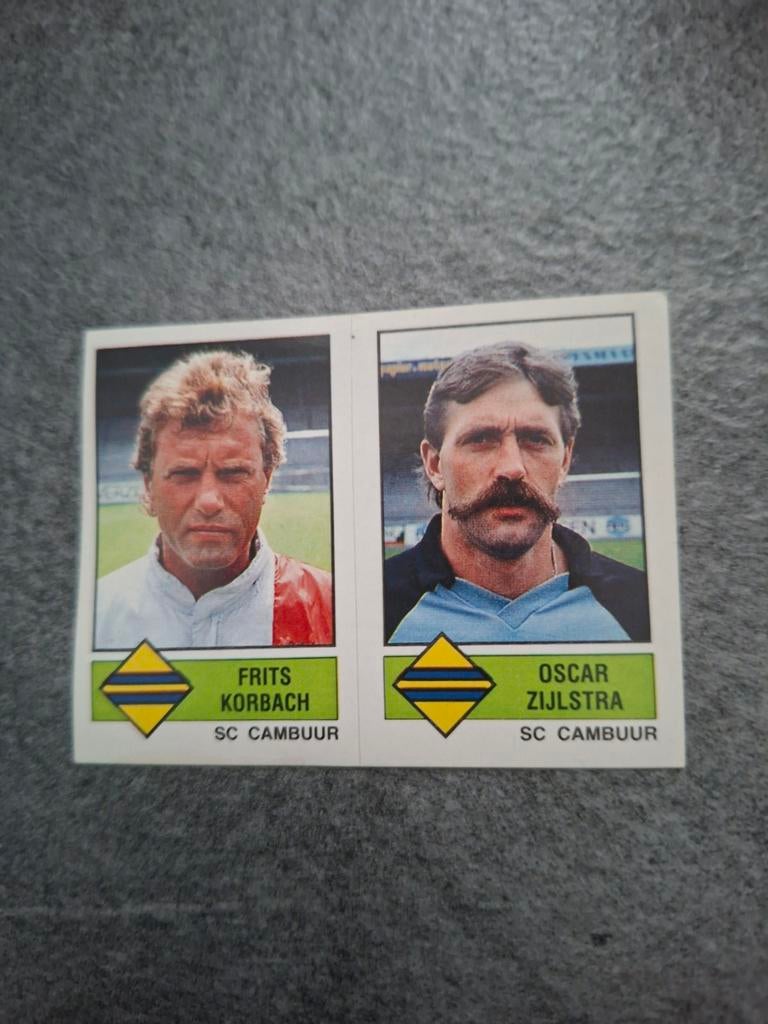 Panini sticker Voetbal 87. Korbach/Zijlstra SC Cambuur., Verzenden, Zo goed als nieuw, Sticker