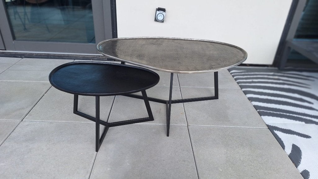Salontafel set, metaal, Ophalen, 50 tot 100 cm, 50 tot 100 cm, Zo goed als nieuw