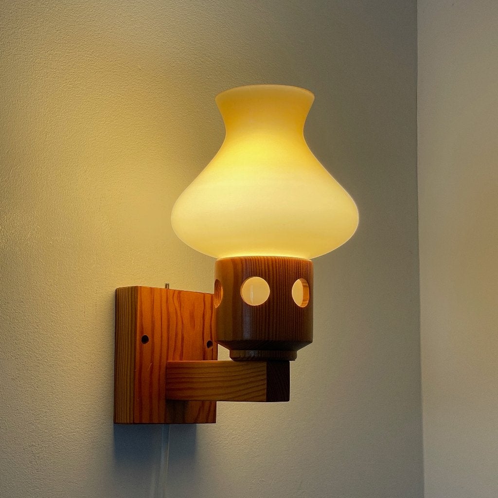 Vitrika vintage Mid Century design WANDLAMP Danish Scandi, Ophalen of Verzenden