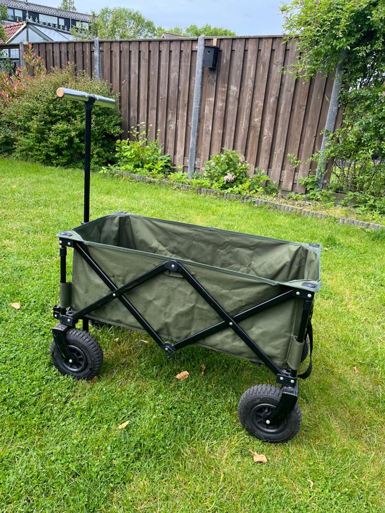 Opvouwbare bolderkar - Groen, Caravans en Kamperen, Bolderkarren, Gebruikt, Opvouwbaar, Ophalen