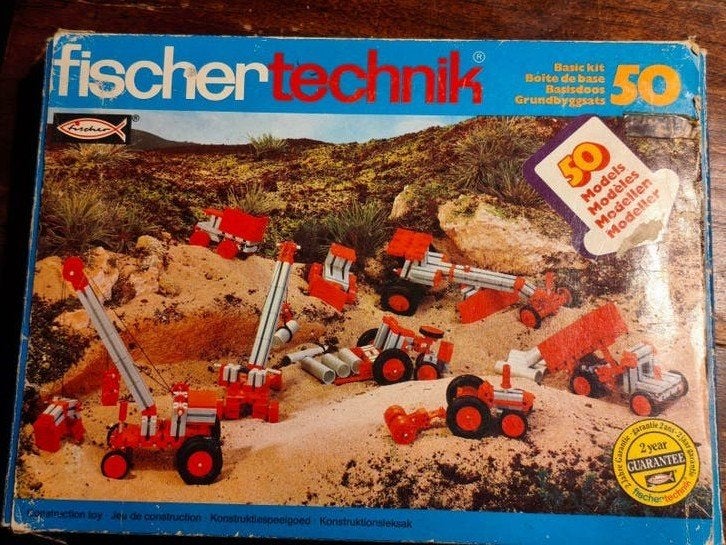 Fischertechnik Basic Kit 50 - Vintage Constructie Speelgoed, Ophalen of Verzenden, Gebruikt, Overige merken