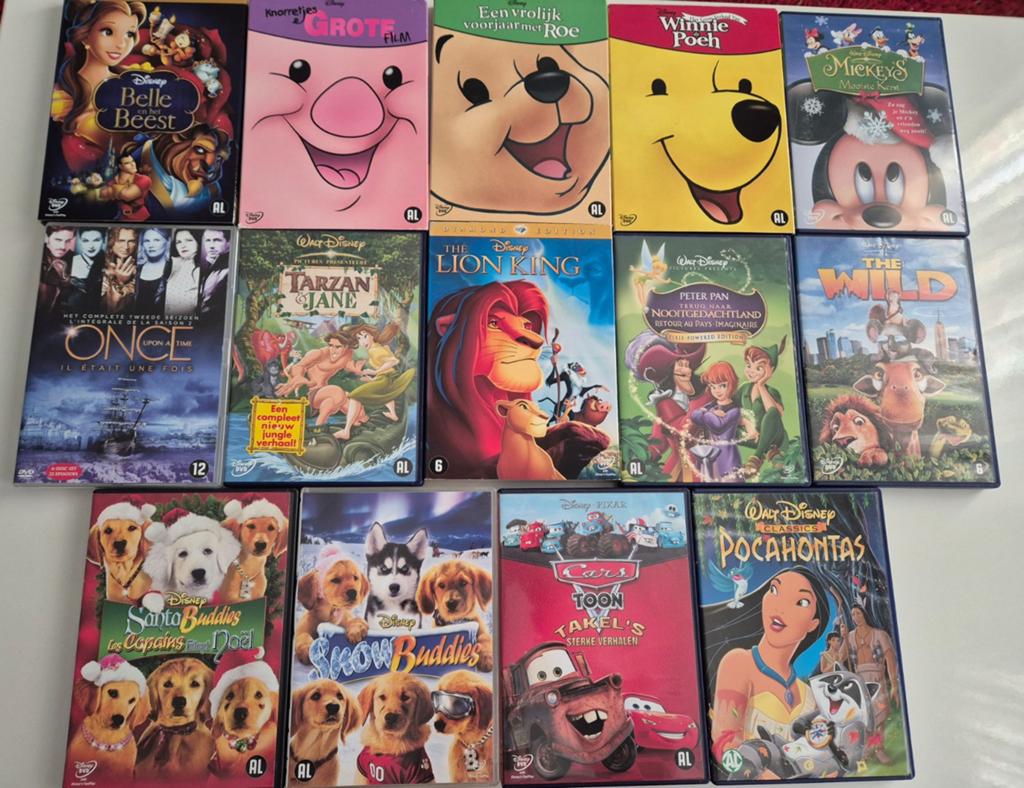 Disney DVD's per stuk 3,-, Avontuur, Alle leeftijden, Boxset, Ophalen of Verzenden