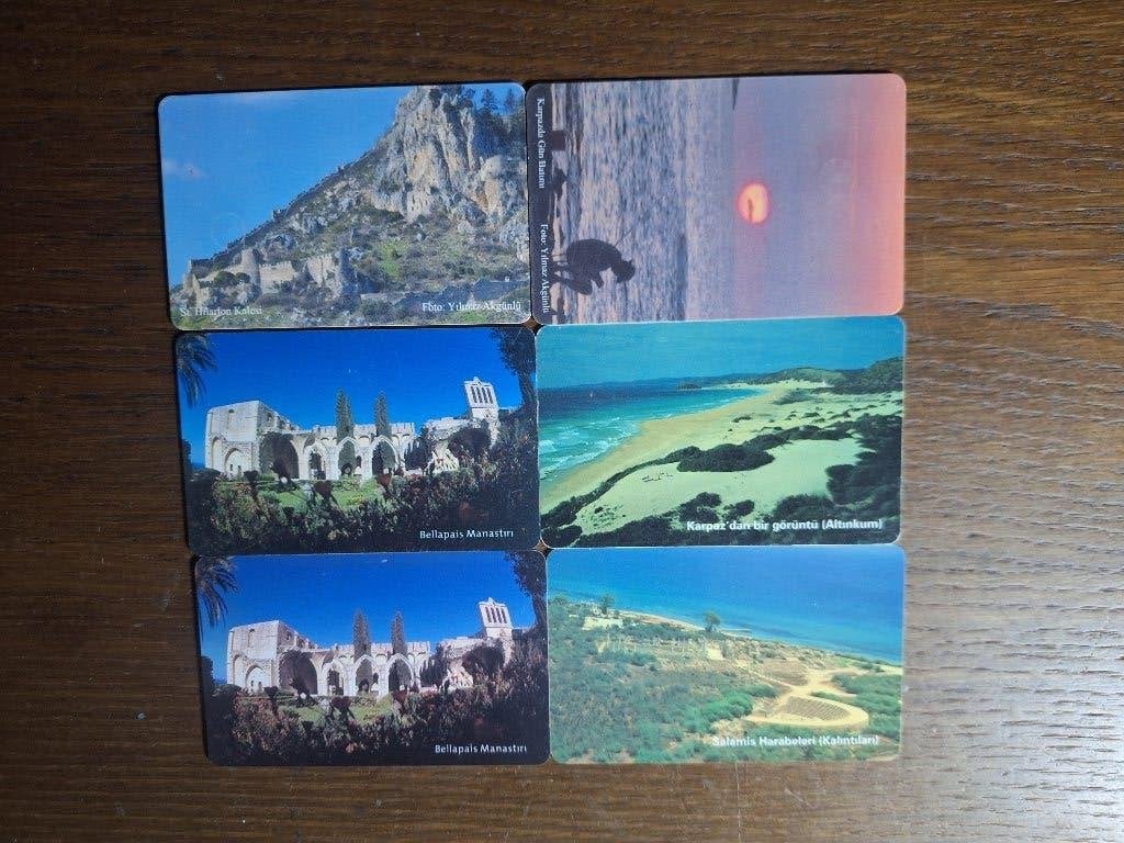 mooi lot van 6 verschillende telecards Noord Cyprus, Verzamelen, Ophalen of Verzenden