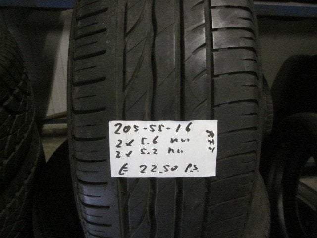 205 55 16 Bridgestone Turanza ER300I RFT zomerbanden, Gebruikt, 16 inch, Band(en), Personenwagen
