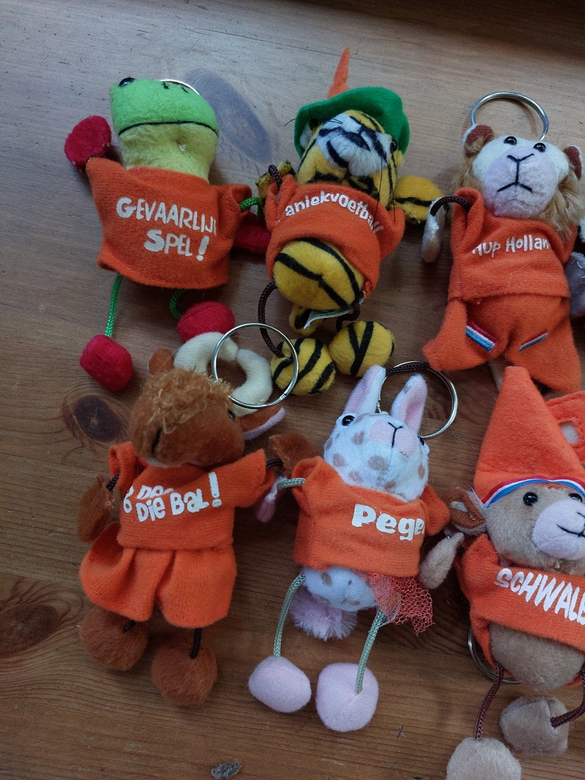 WK voetbal oranje bungels knuffeltjes super de boer, Ophalen of Verzenden, Knuffel of Figuurtje