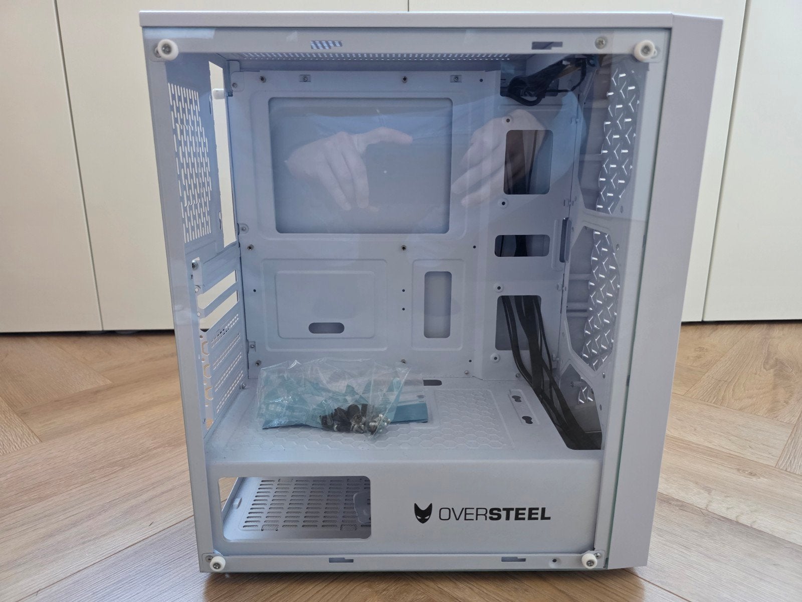 Oversteel PC-behuizing - Wit - Zo goed als nieuw, Ophalen, Zo goed als nieuw