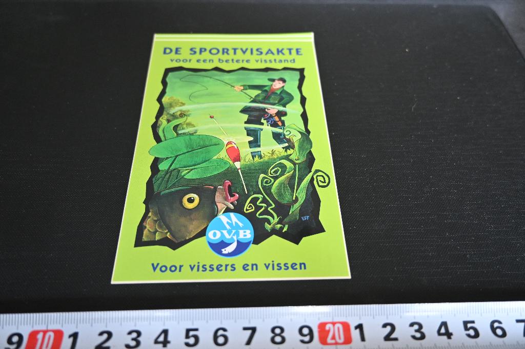 sticker OVB  Hengelsport Voor Vissers en vissen, Ophalen, Zo goed als nieuw