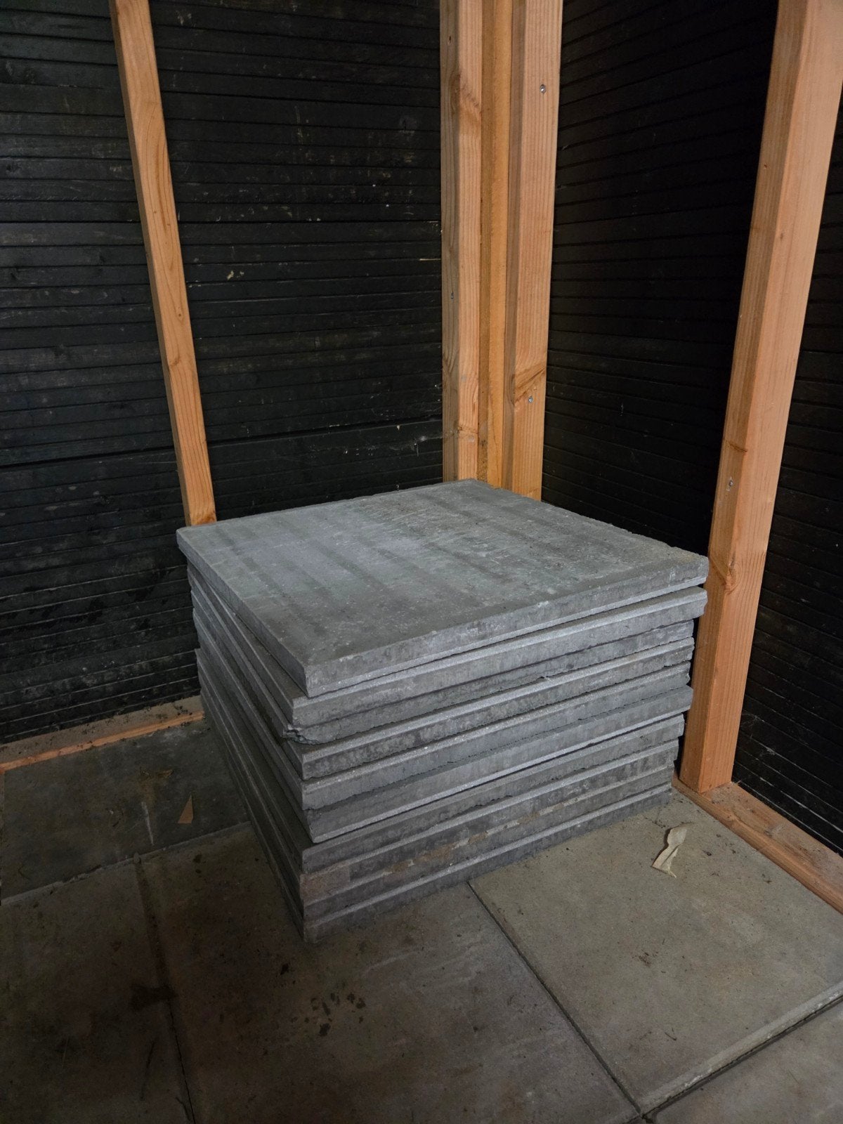 15 Nieuwe lichtgrijze betontegels 60x60 cm, Tuin en Terras, Ophalen, Nieuw, 5 tot 10 m², Beton