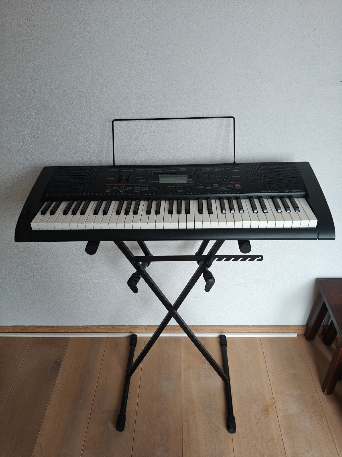 Casio CTK-3000 keyboard + verstelbare standaard, Muziek en Instrumenten, Keyboards, Ophalen, Casio, 61 toetsen, Zo goed als nieuw