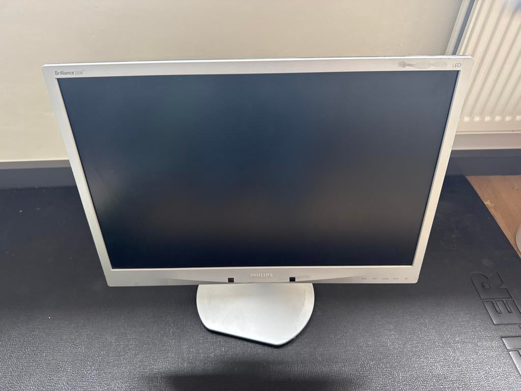 Philips Brilliance 220SW LED Monitor - Gebruikt, Kantelbaar, Ophalen of Verzenden, DVI, 60 Hz of minder