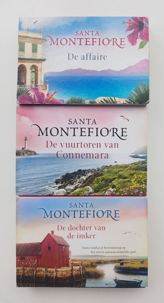 3x Dwarsligger Santa Montefiore oa Affaire, Imker, Vuurtoren, Ophalen of Verzenden, Santa Montefiore