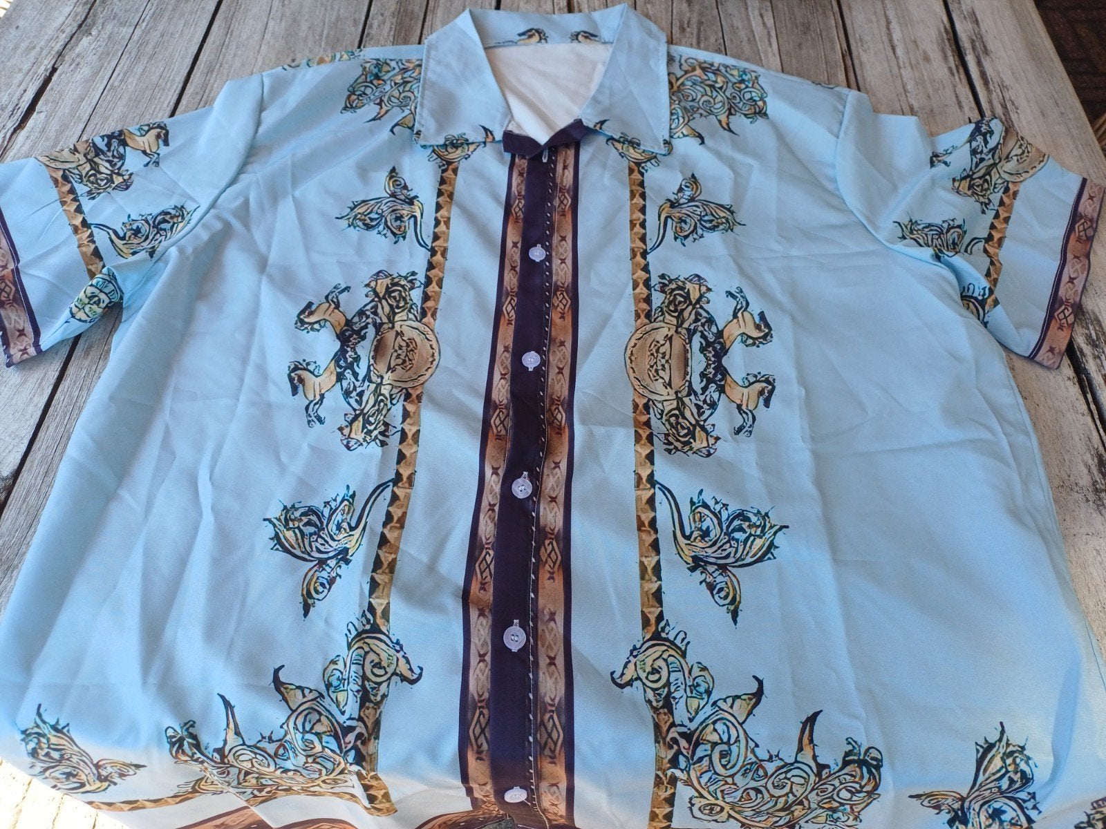 Nieuw Herensetje maat XXL blouse met korte broek, Ophalen, Nieuw, Blauw, Overhemd