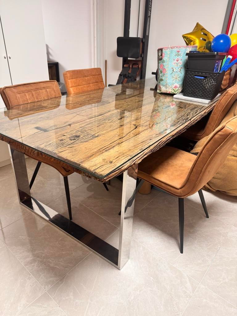 Rofra home eettafel, Huis en Inrichting, Ophalen, Gebruikt, 50 tot 100 cm, 150 tot 200 cm