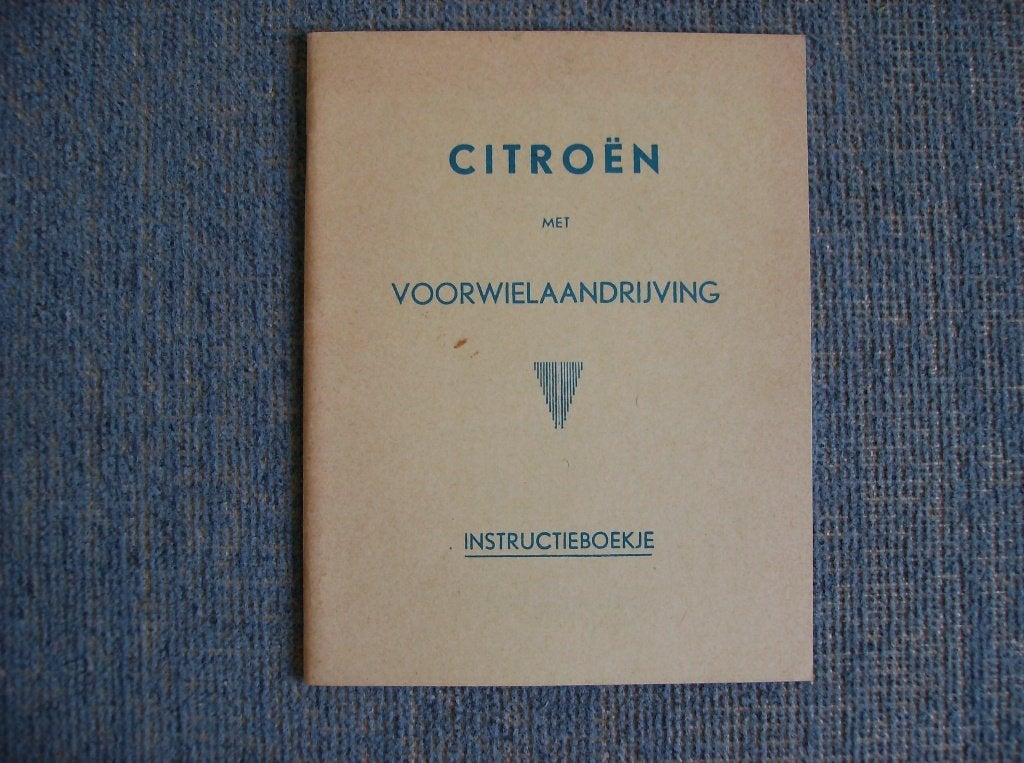 CITROEN, ORIGINEEL INSTRUCTIEBOEKJE VOORWIELAANR. 1948, Ophalen of Verzenden, Zo goed als nieuw, Algemeen